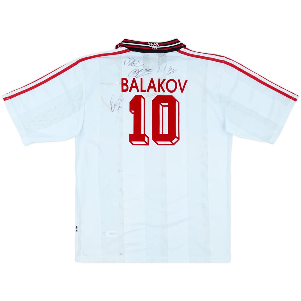 1997-98 Stuttgart Signed Home Shirt Balakov #10 - 8/10 - (L)