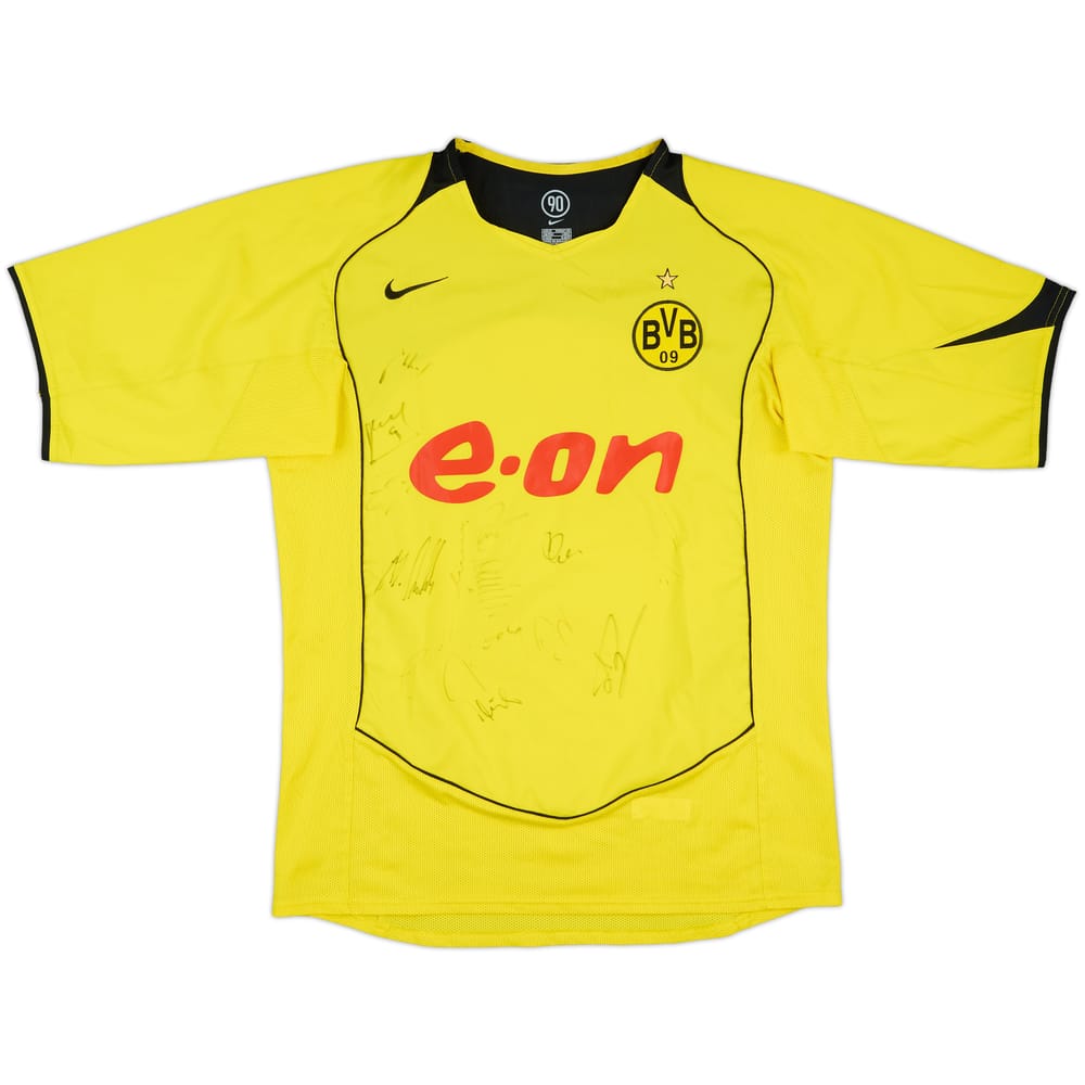 2004-05 Borussia Dortmund Signed Home Shirt - 8/10 - (M)
