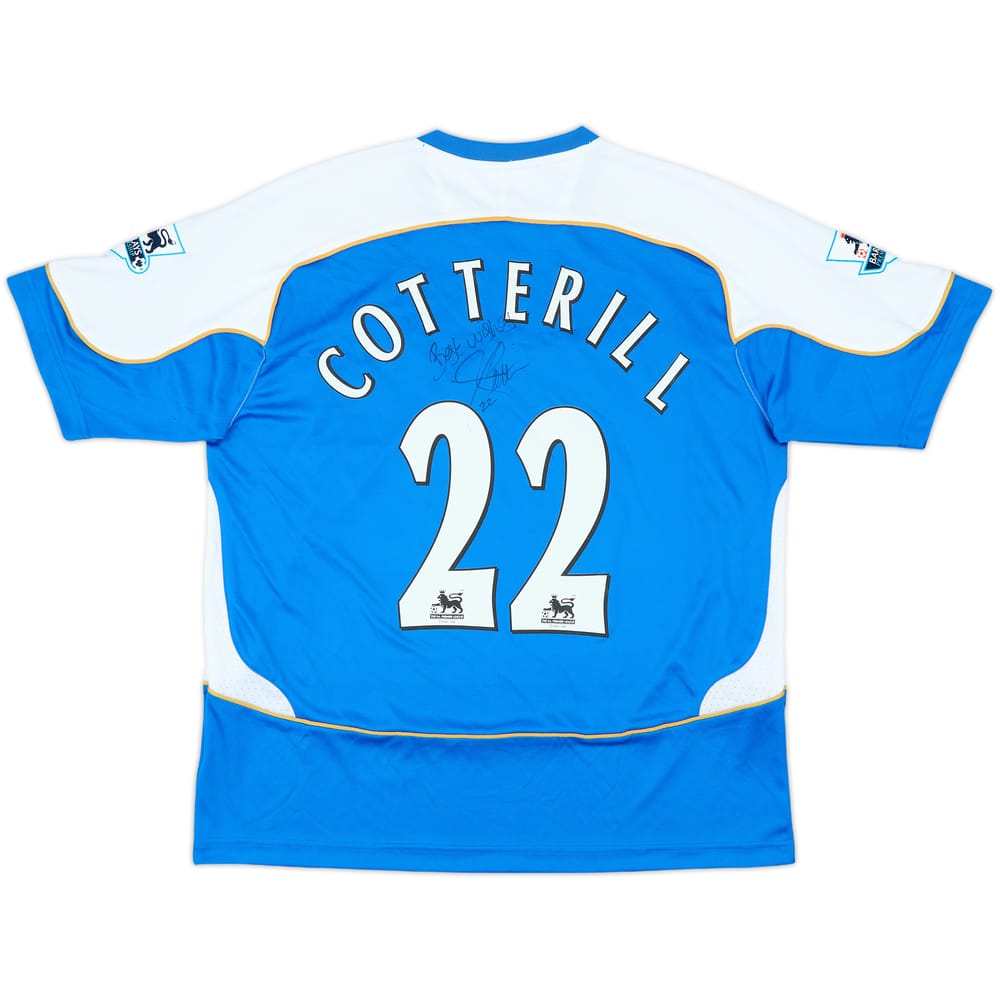 2006-07 Wigan Signed Home Shirt Cotterill #22 - 8/10 - (L)