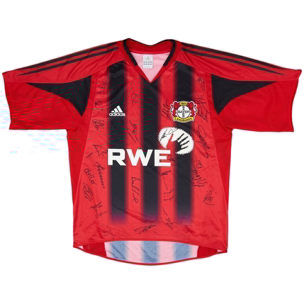 2004-06 Bayer Leverkusen Signed Home Shirt - 8/10 - (M)