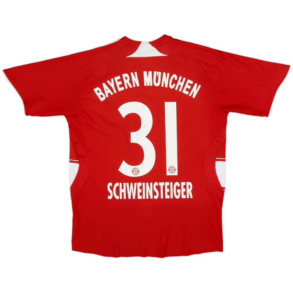 2007-08 Bayern Munich Signed Home Shirt Schweinsteiger #31 - 7/10 - (L.Boys)