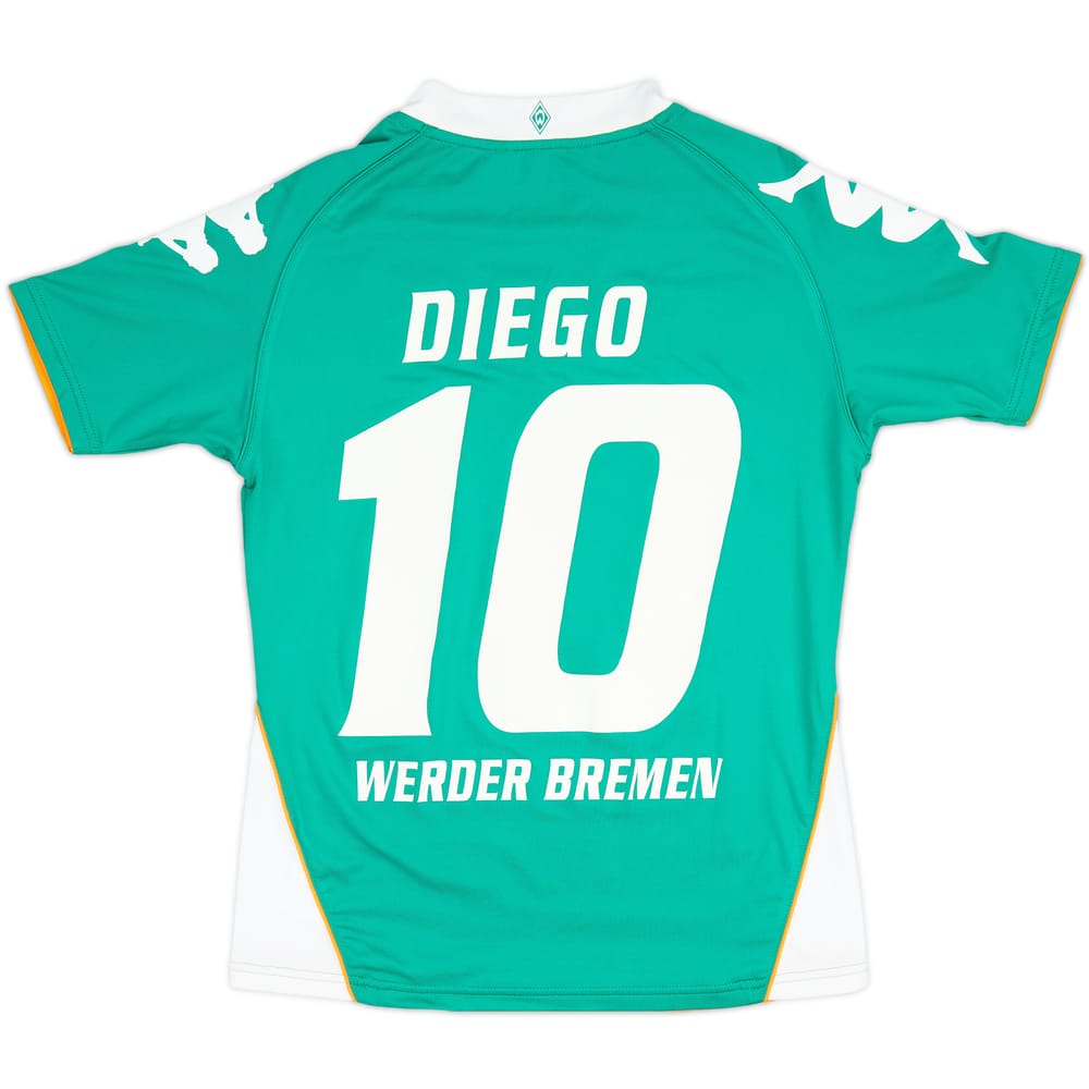 2007-08 Werder Bremen Home Shirt Diego #10 - 8/10 - (Women's M)