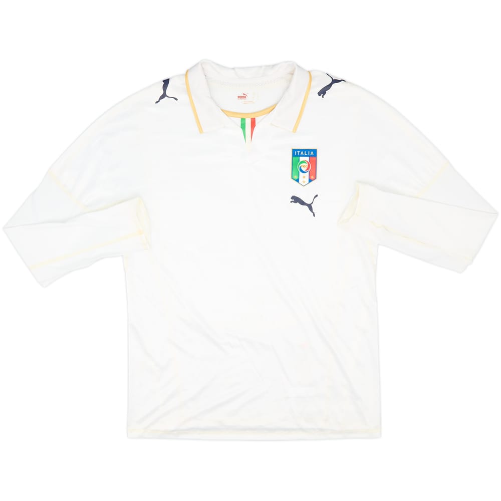 2007-08 Italy Away L/S Shirt - 5/10 - (L)