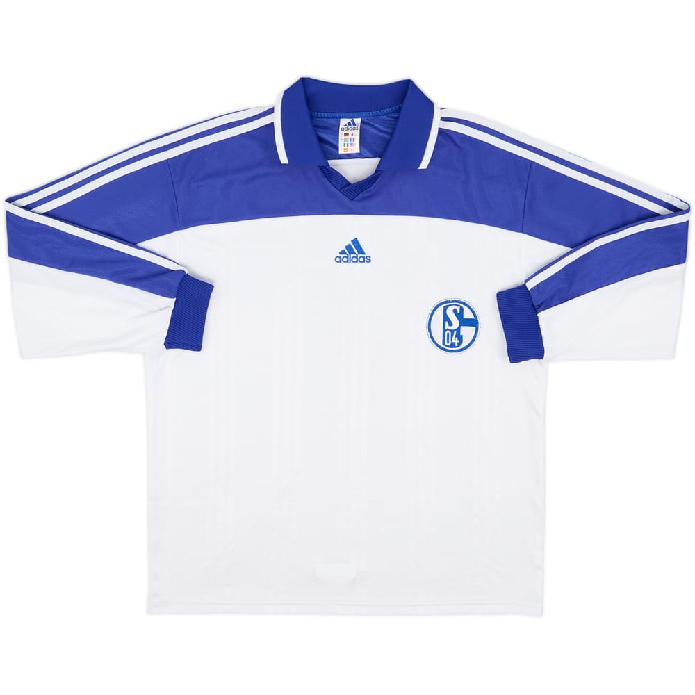 2000-01 adidas Template L/S Shirt (Schalke) - 8/10 - (L)