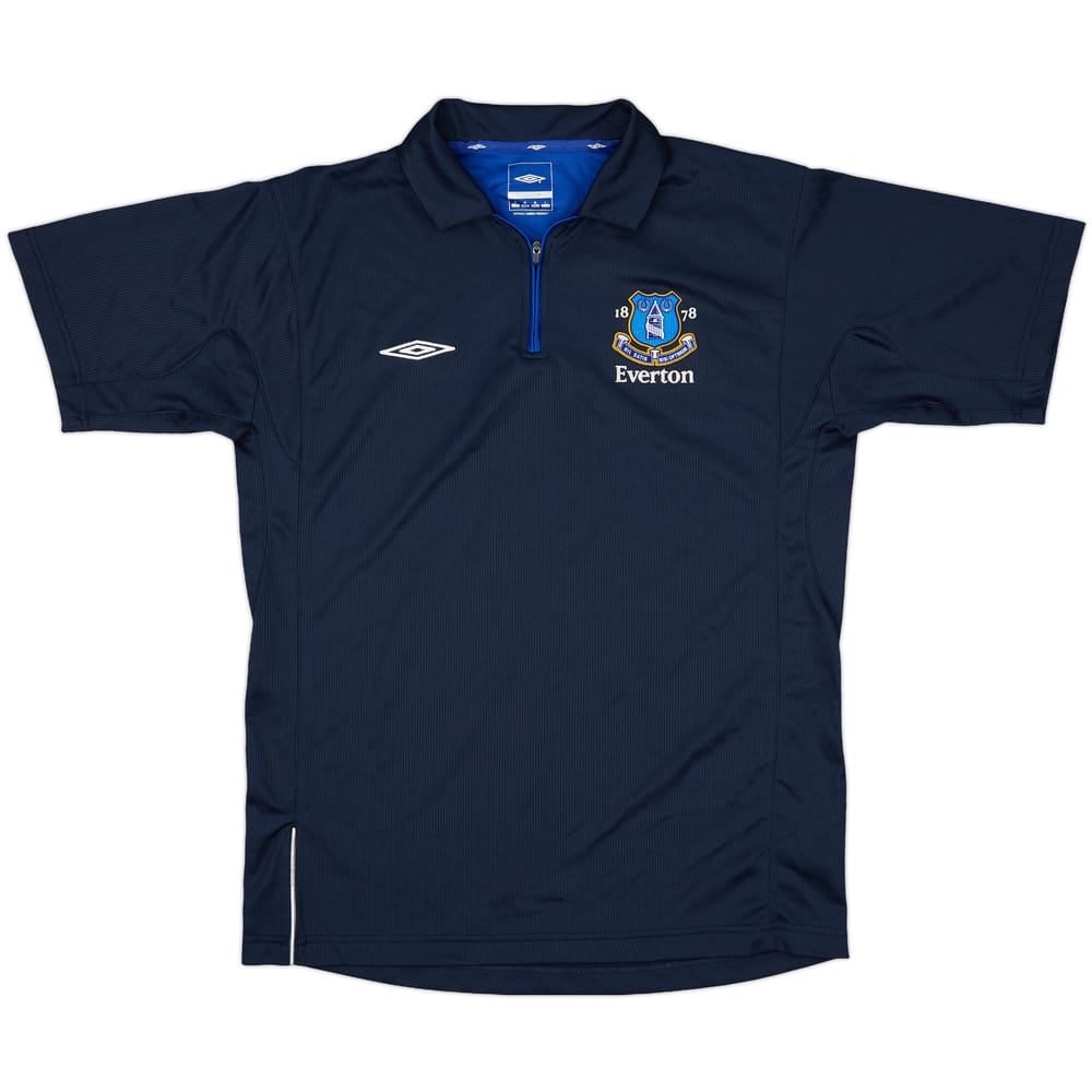 2006-07 Everton Umbro 1/4 Zip Polo Shirt - 8/10 - (M)
