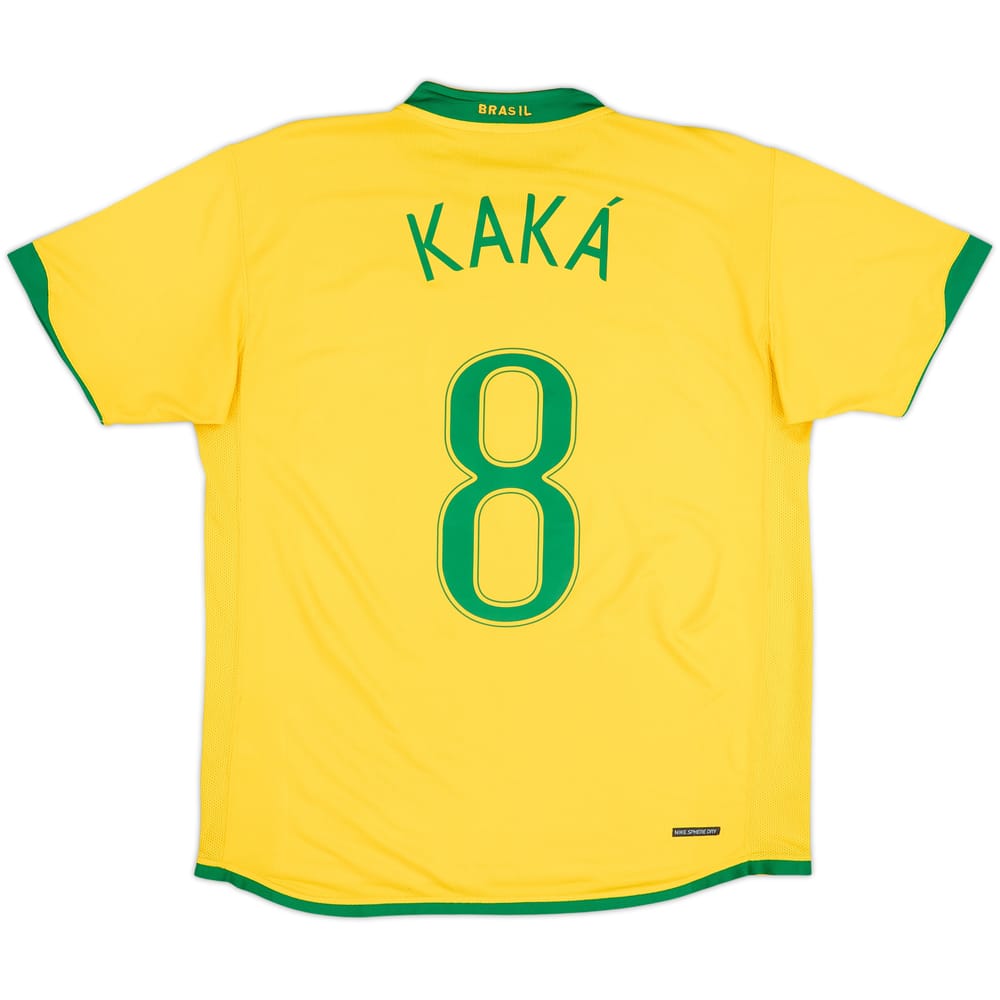 2006-08 Brazil Home Shirt Kaka #8 - 5/10 - (L)
