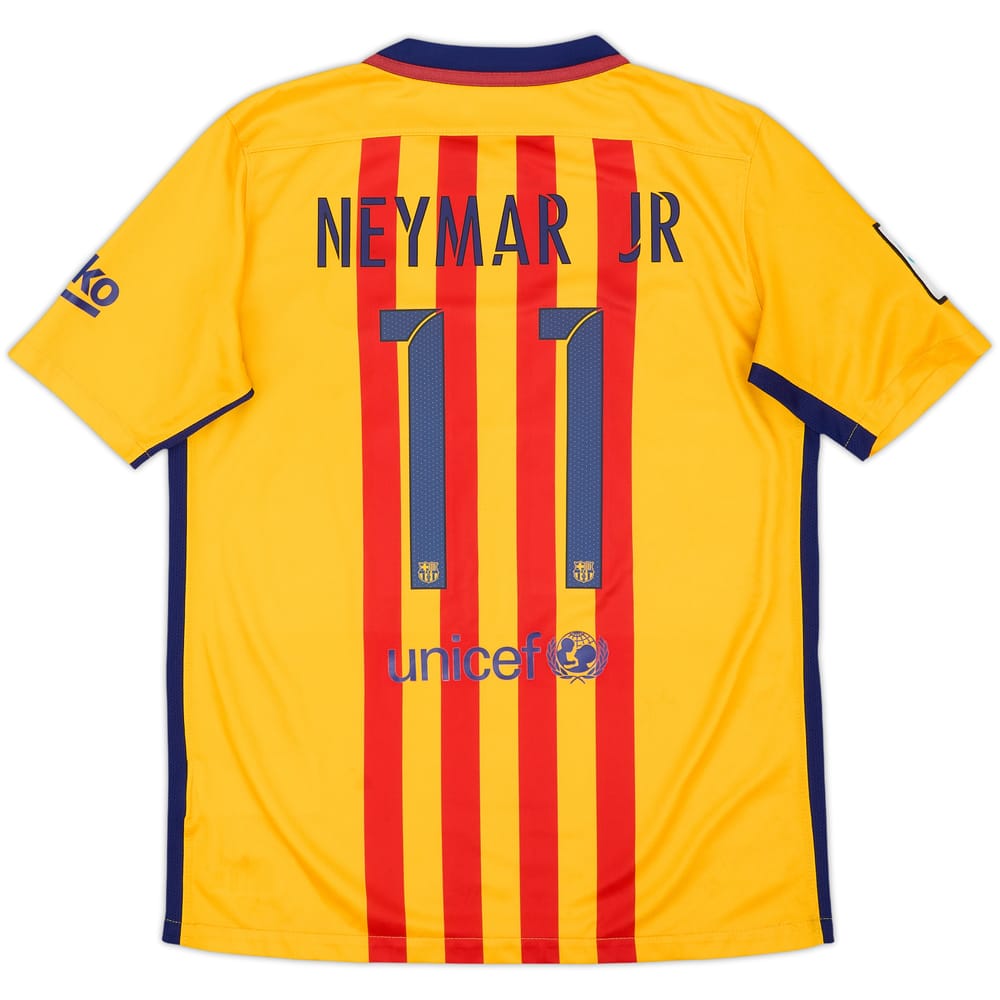 2015-16 Barcelona Away Shirt Neymar Jr #11 - 5/10 - (13-15 Years)