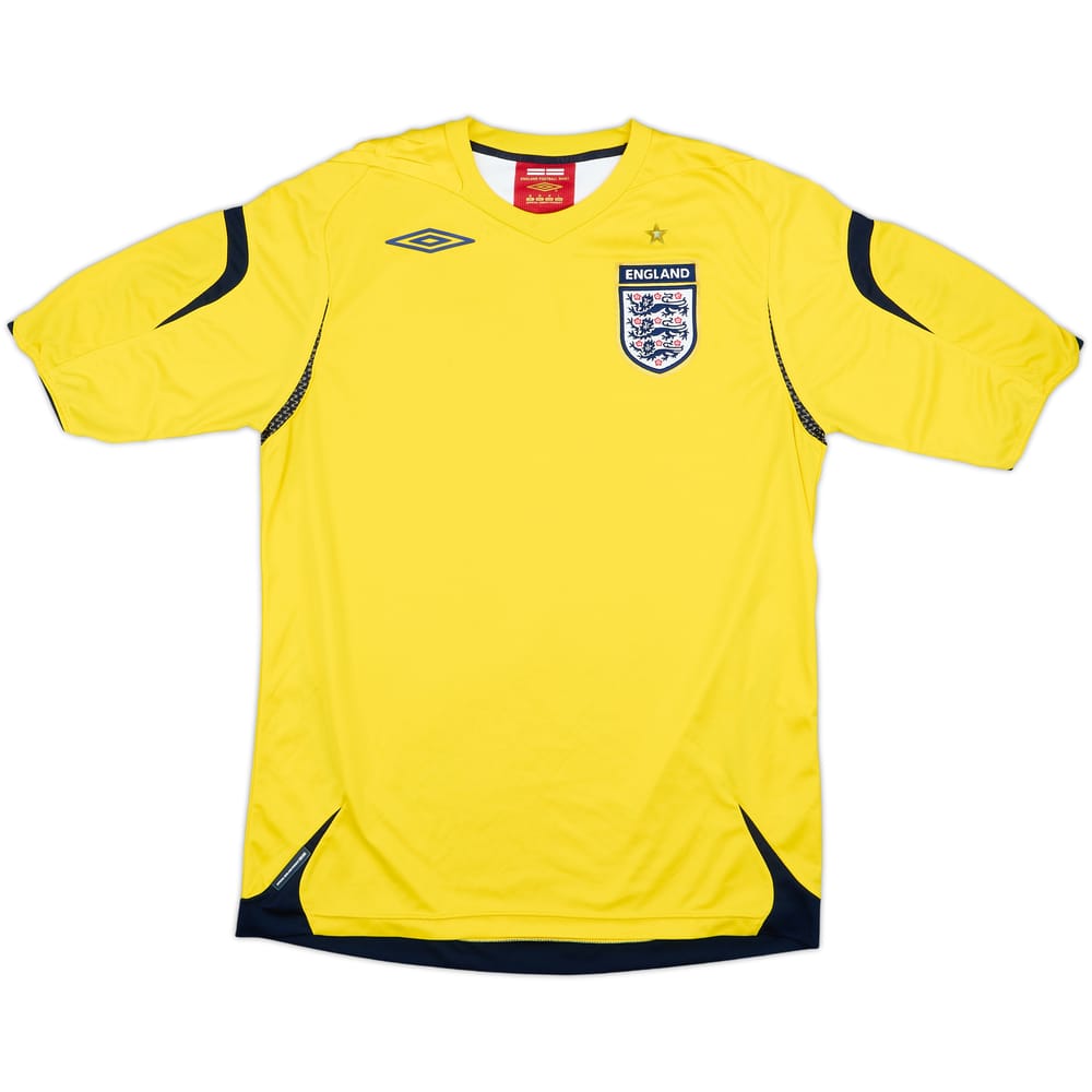 2006-08 England GK S/S Shirt - 7/10 - (M)