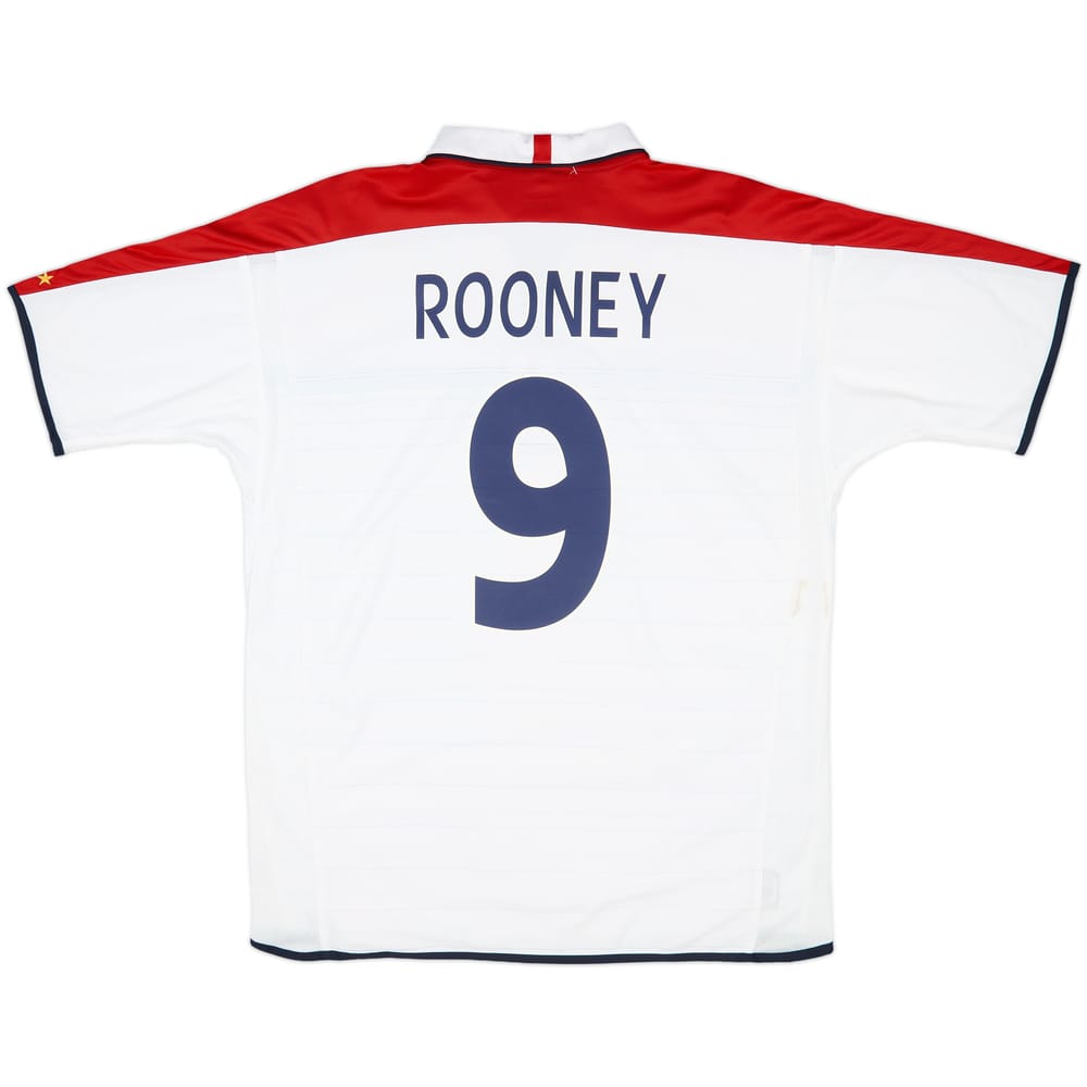 2003-05 England Home Shirt Rooney #9 (XL)