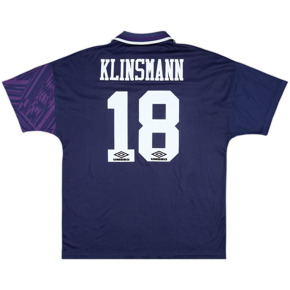 1994-95 Tottenham Away Shirt Klinsmann #18 - 7/10 - (XL)