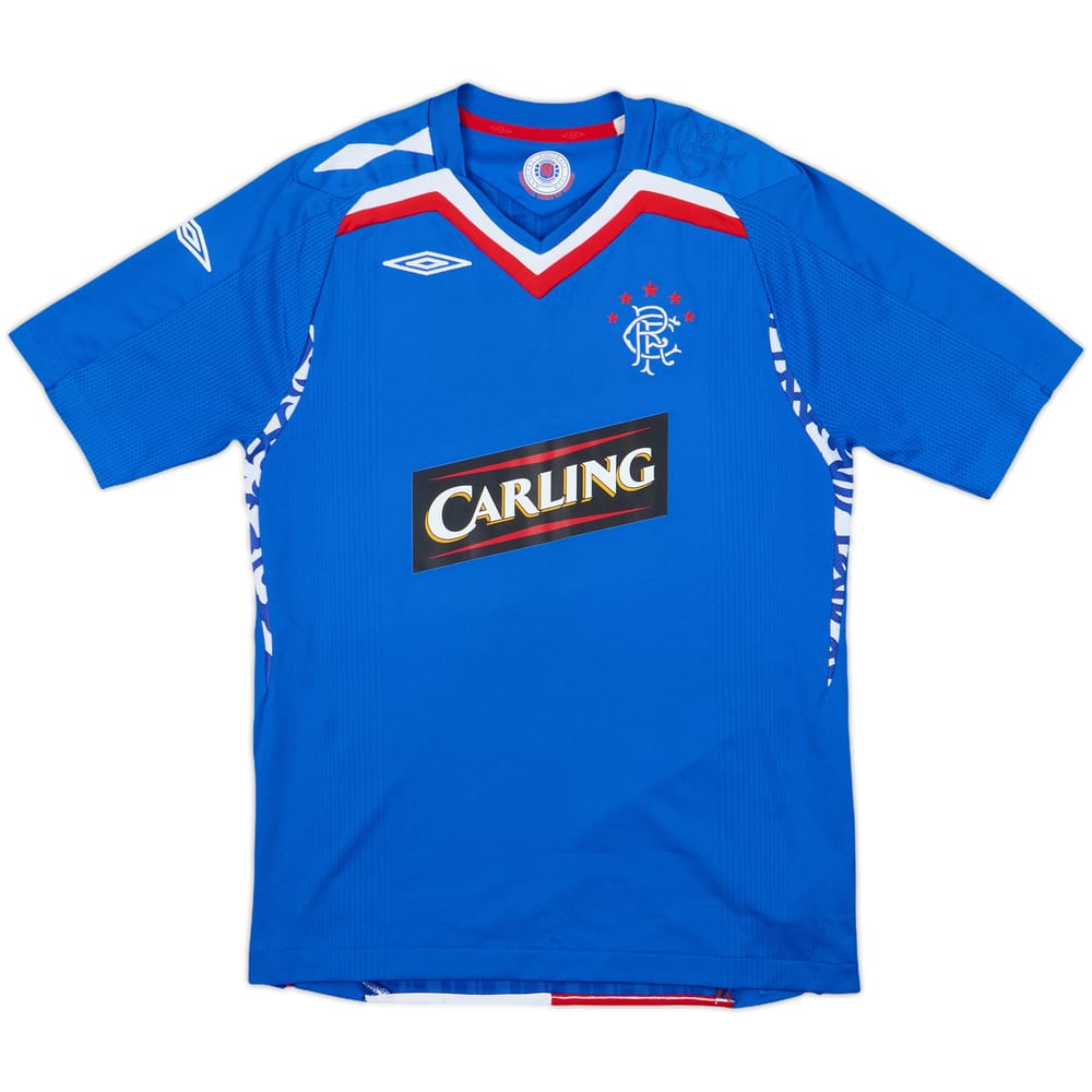 2007-08 Rangers Home Shirt - 10/10 - (L.Boys)