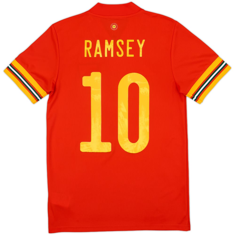 2020-21 Wales Home Shirt Ramsey #10 - 8/10 - (S)