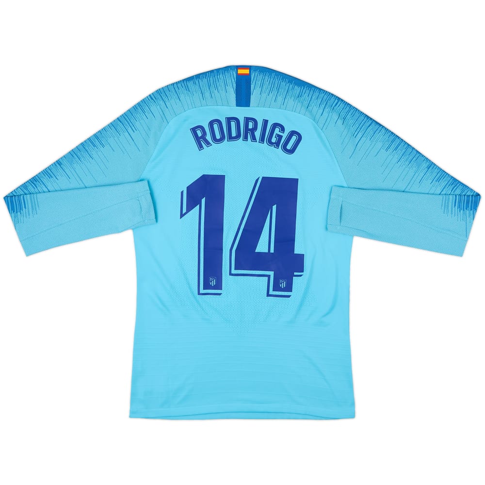 2018-19 Atletico Madrid Player Issue Away L/S Shirt Rodrigo #14 - 10/10 - (M)