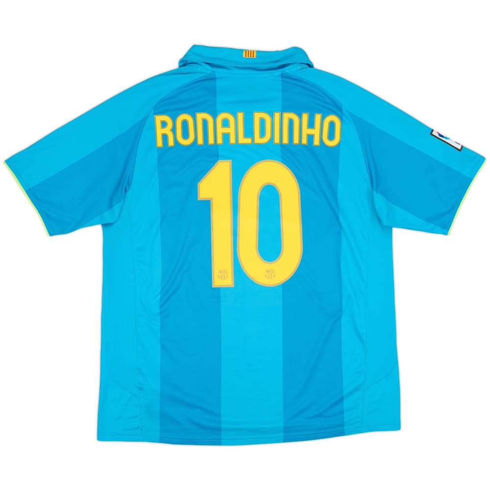 2007-09 Barcelona Away Shirt Ronaldinho #10 - 6/10 - (XL)