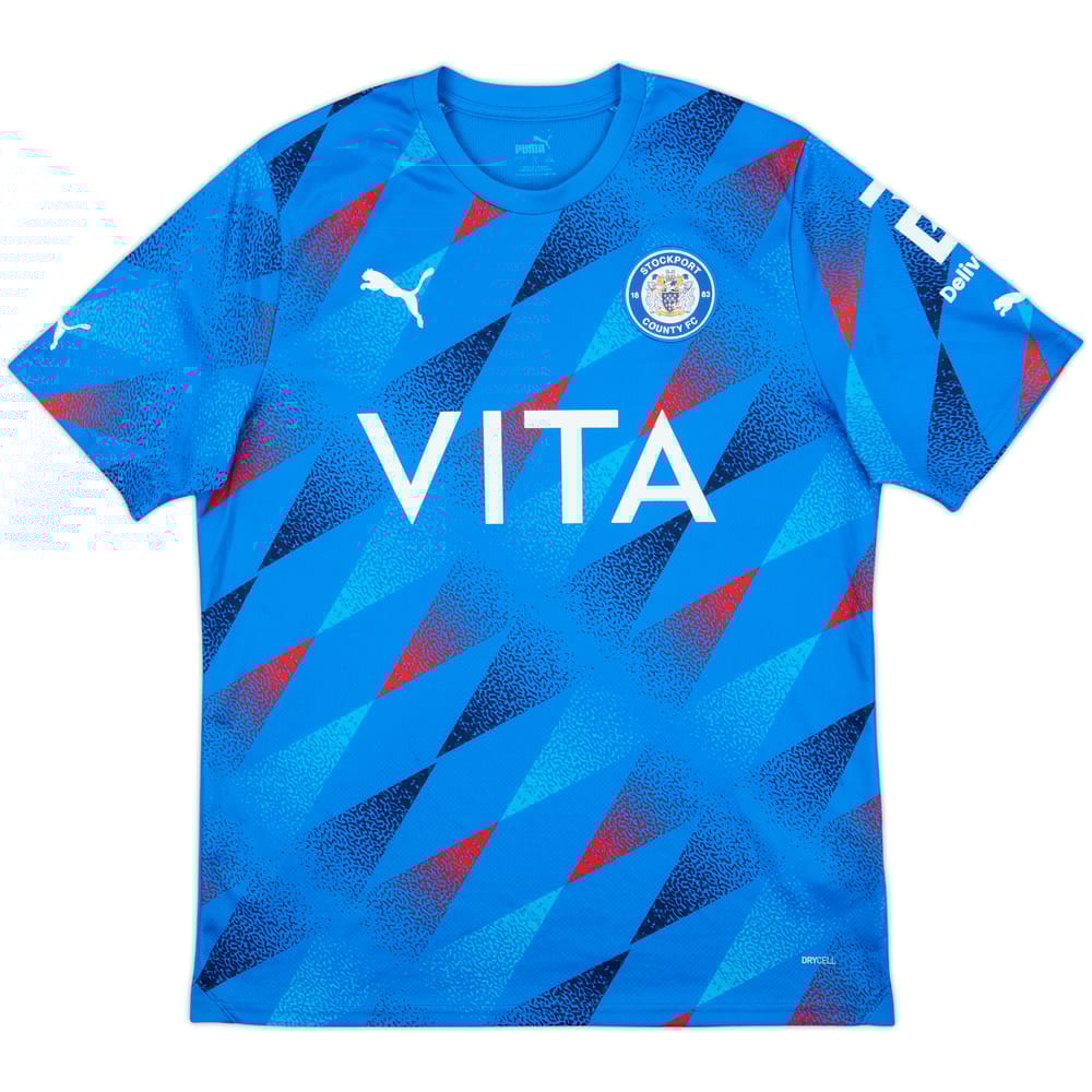 2023-24 Stockport County Home Shirt - 8/10 - (L)