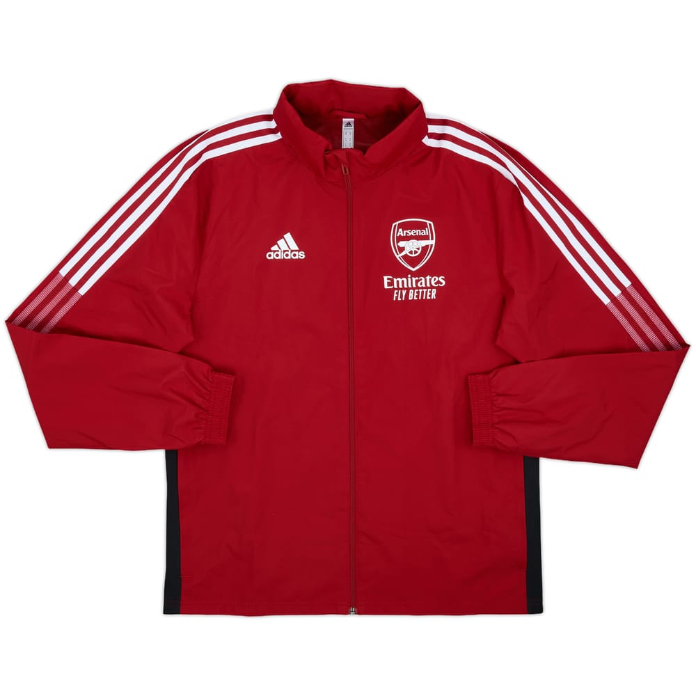 2021-22 Arsenal adidas Hooded Rain Jacket - 10/10 - (S)