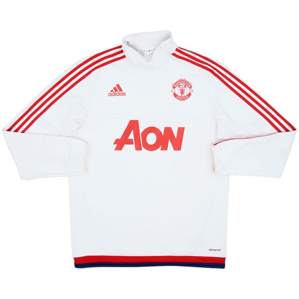 2015-16 Manchester United adidas 1/4 Zip Drill Top - 5/10 - (M)