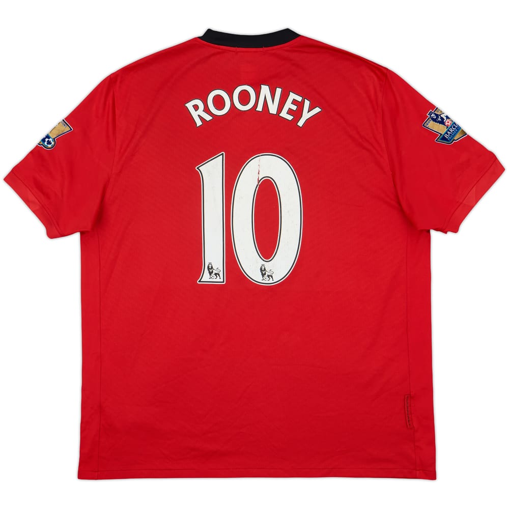2009-10 Manchester United Home Shirt Rooney #10 - 5/10 - (XL)