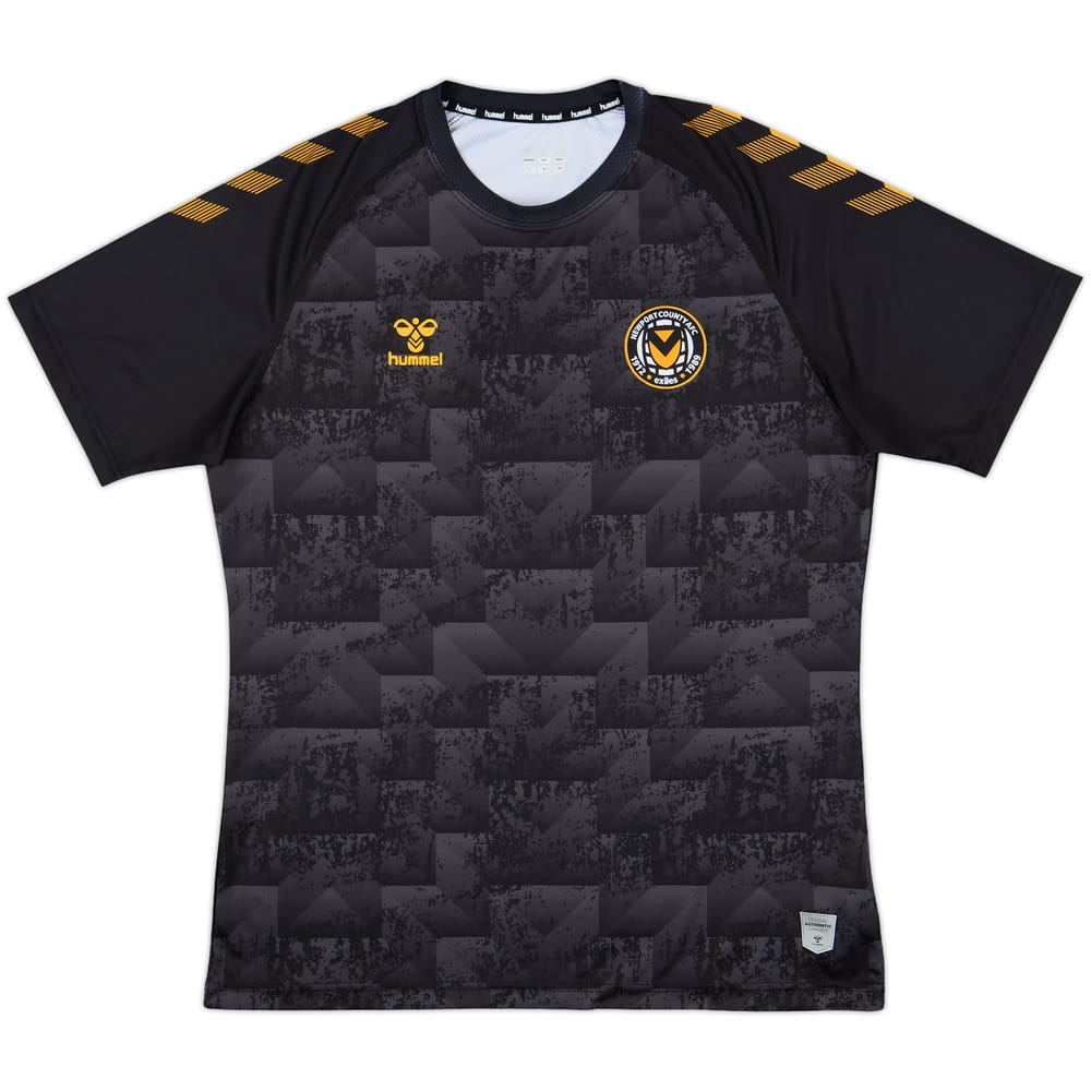 2020-21 Newport County Hummel Training Shirt - 9/10 - (L)