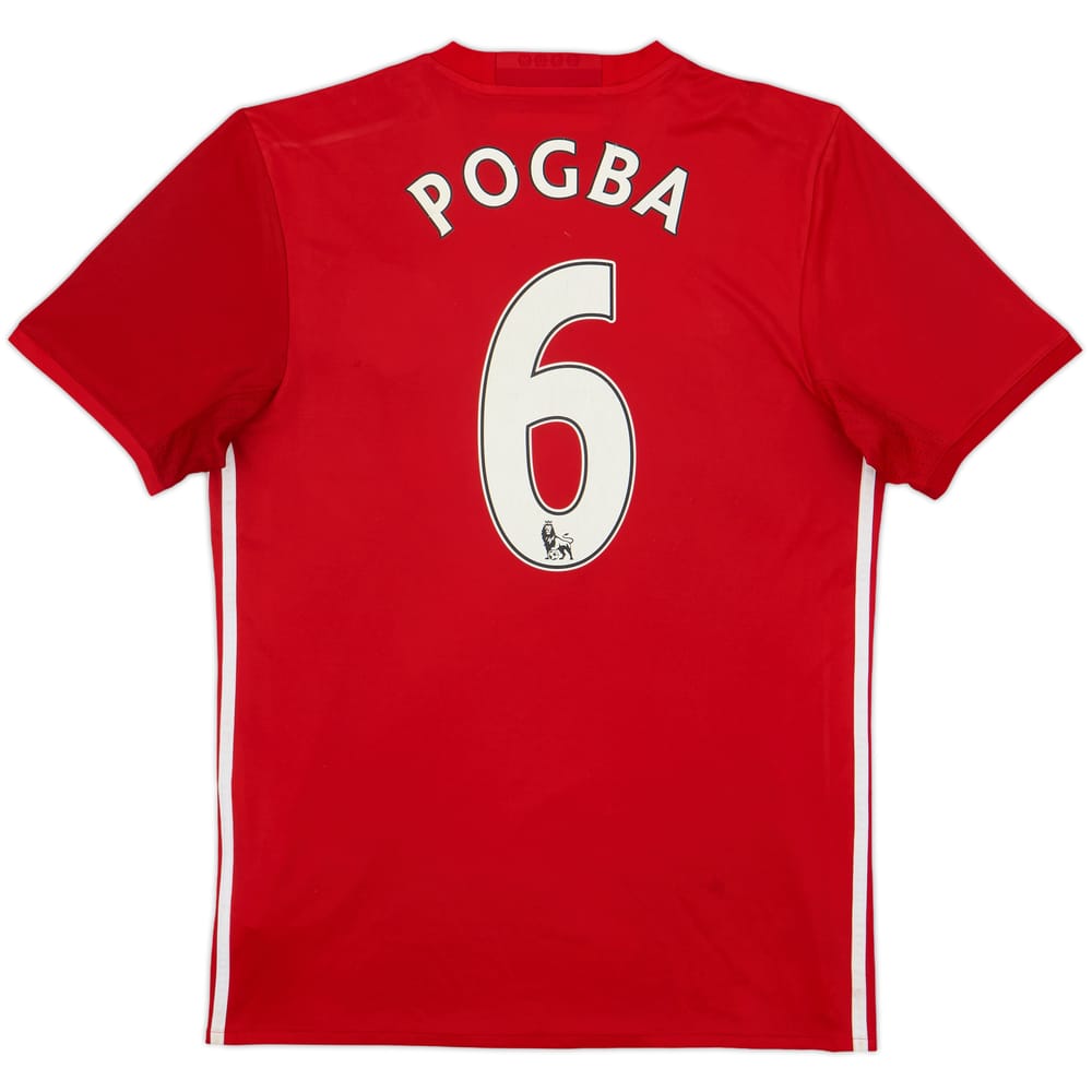 2016-17 Manchester United Home Shirt Pogba #6 - 7/10 - (M)