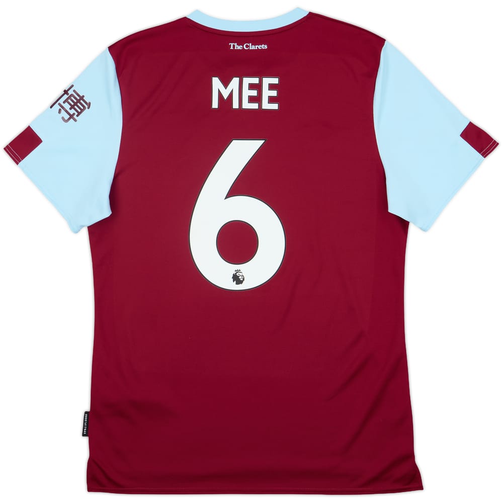 2019-20 Burnley Home Shirt Mee #6 - 9/10 - (M)