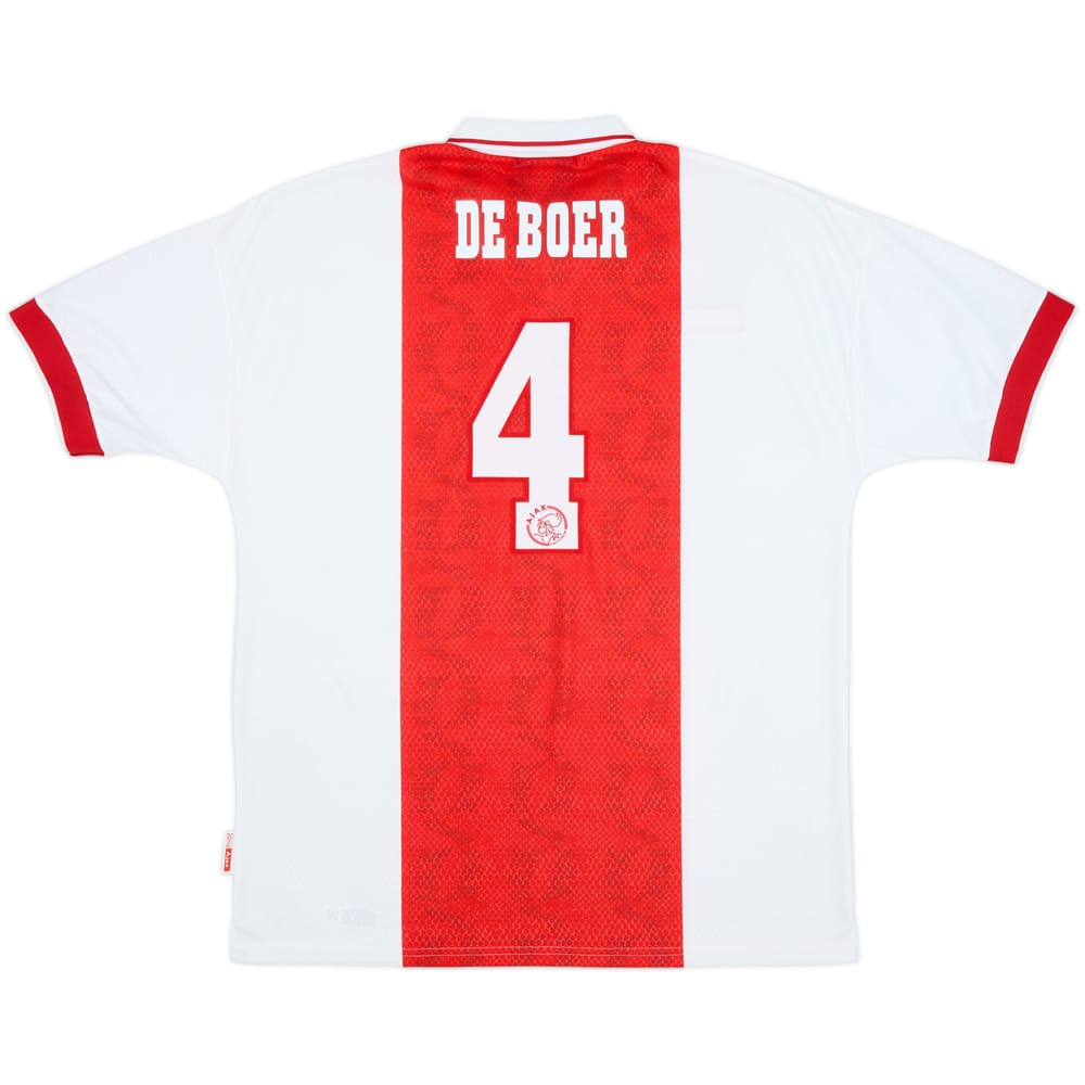 1998-99 Ajax Home Shirt De Boer #4 - 9/10 - (XL)