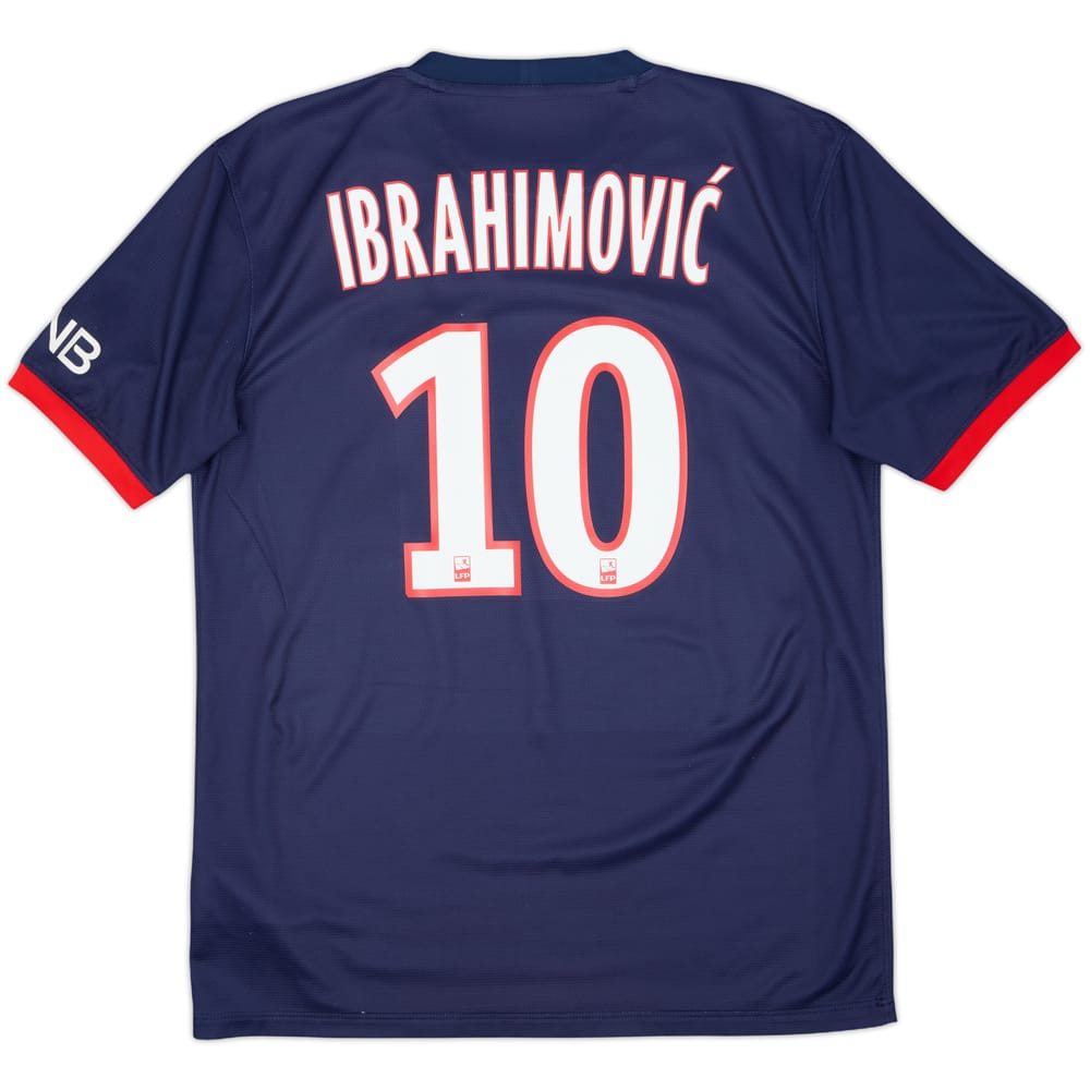 2013-14 Paris Saint-Germain Home Shirt Ibrahimovic #10 - 6/10 - (M)