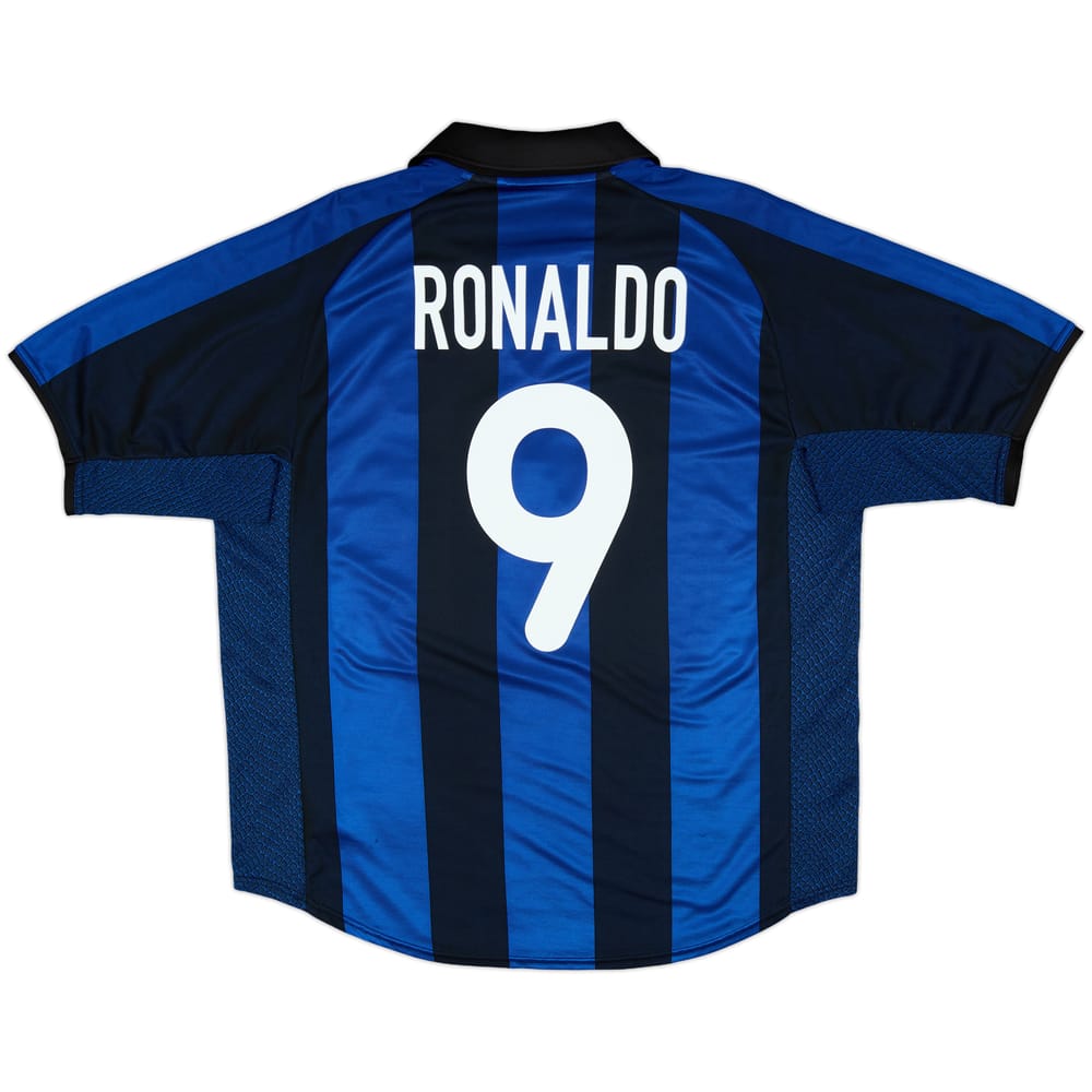 2001-02 Inter Milan Home Shirt Ronaldo #9 - 7/10 - (L)