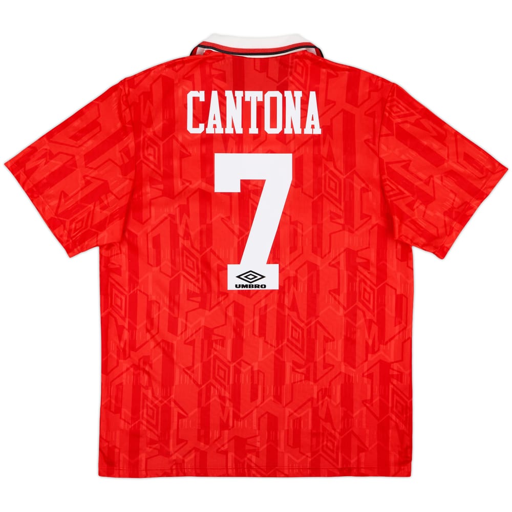 1992-94 Manchester United Home Shirt Cantona #7 - 8/10 - (L)