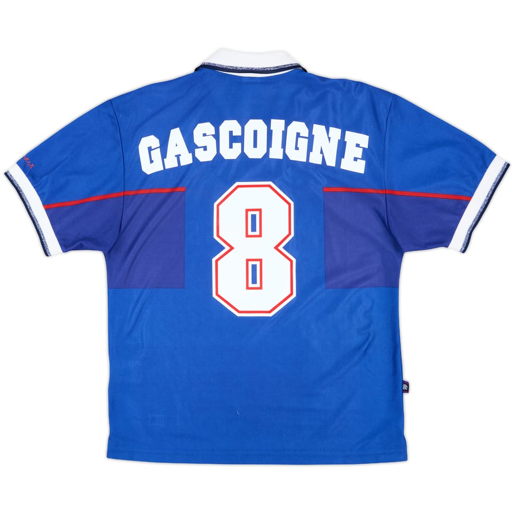 1997-99 Rangers Home Shirt Gascoigne #8 - 9/10 - (M)
