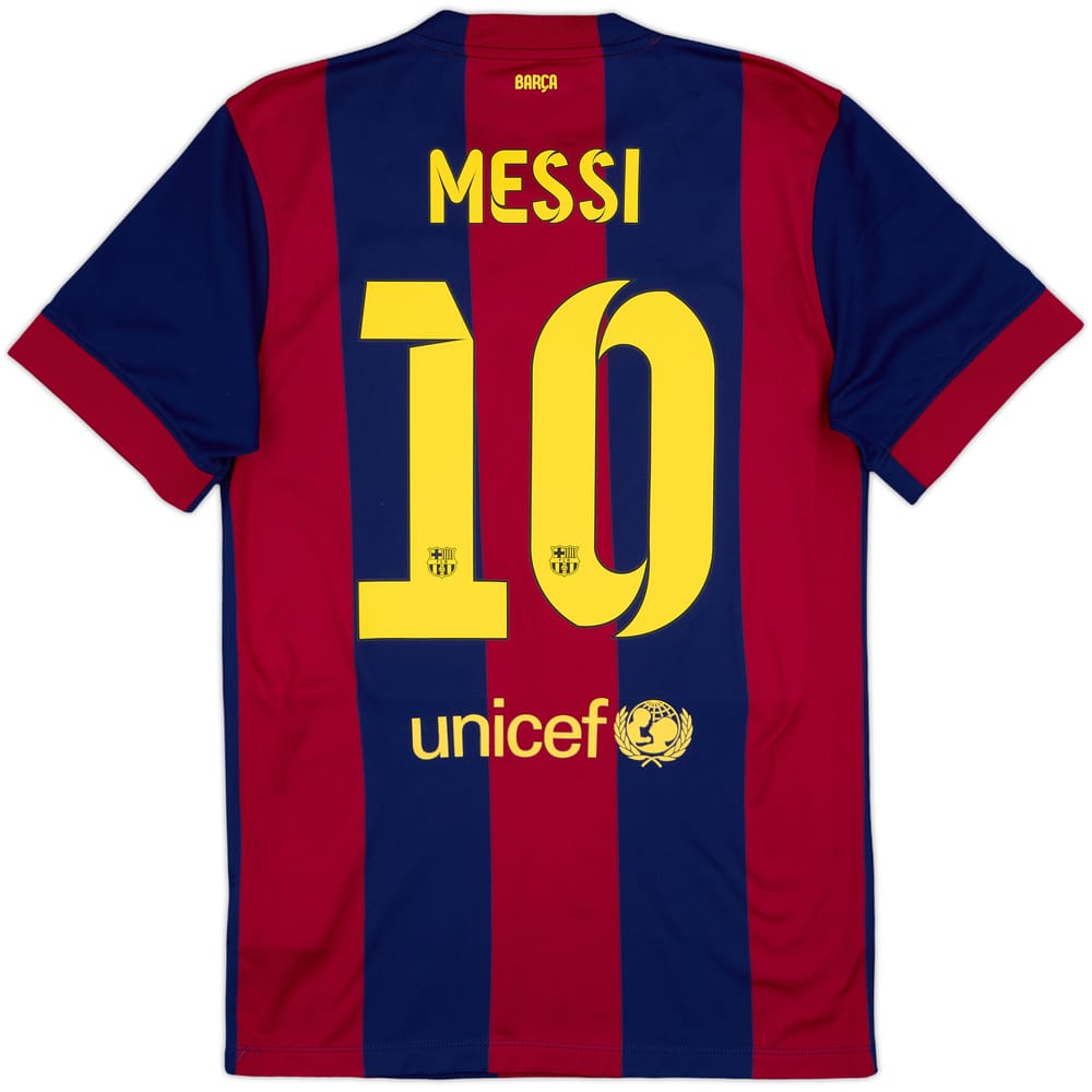 2014-15 Barcelona Home Shirt Messi #10 - 7/10 - (S)