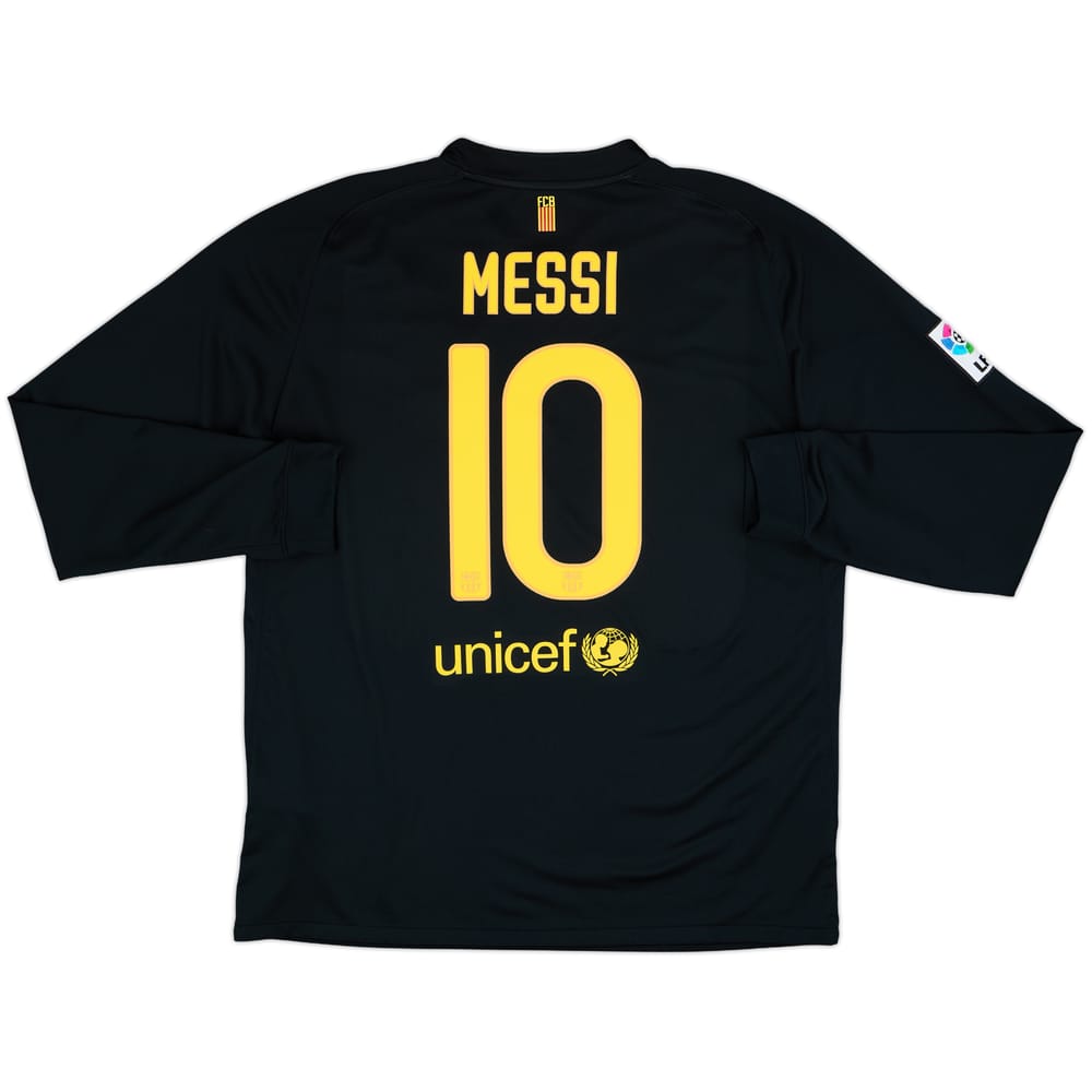 2011-12 Barcelona Away L/S Shirt Messi #10 - 9/10 - (XL)
