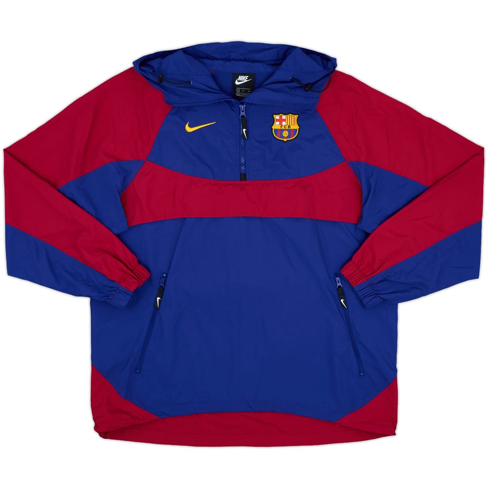2020-21 Barcelona Nike 1/4 Zip Rain Jacket - 8/10 - (S)