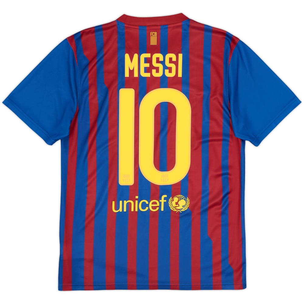 2011-12 Barcelona Basic Home Shirt Messi #10 - 8/10 - (S)