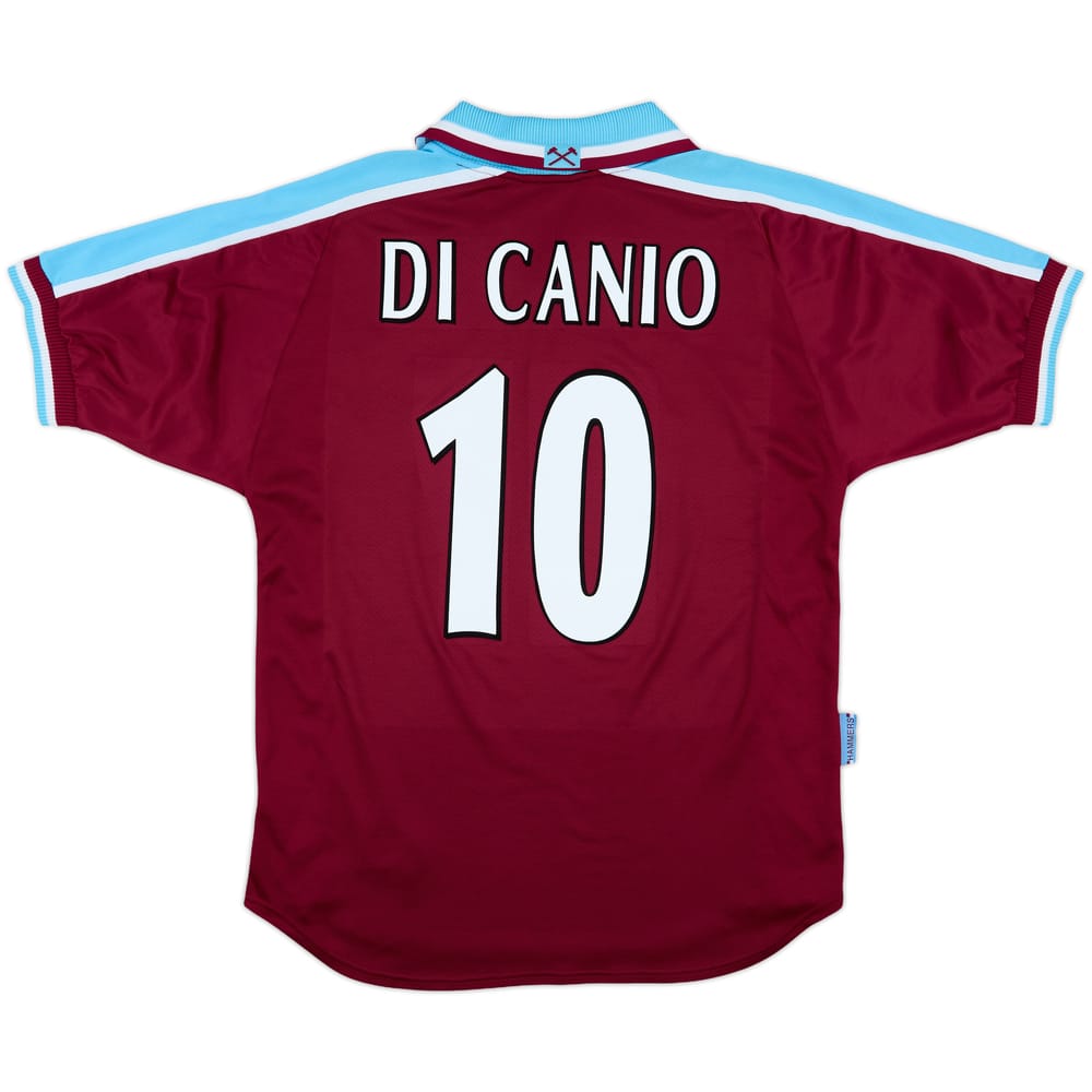 1999-01 West Ham Home Shirt Di Canio #10 - 8/10 - (L)