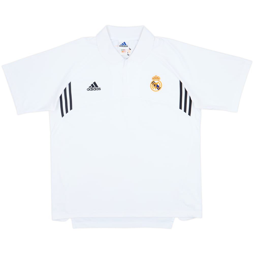 2002-03 Real Madrid Centenary adidas 1/4 Zip Polo Shirt - 7/10 - (L/XL)