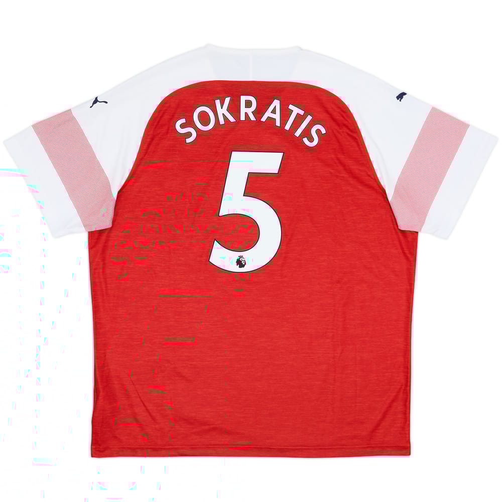 2018-19 Arsenal Home Shirt Sokratis #5 - 8/10 - (XXL)