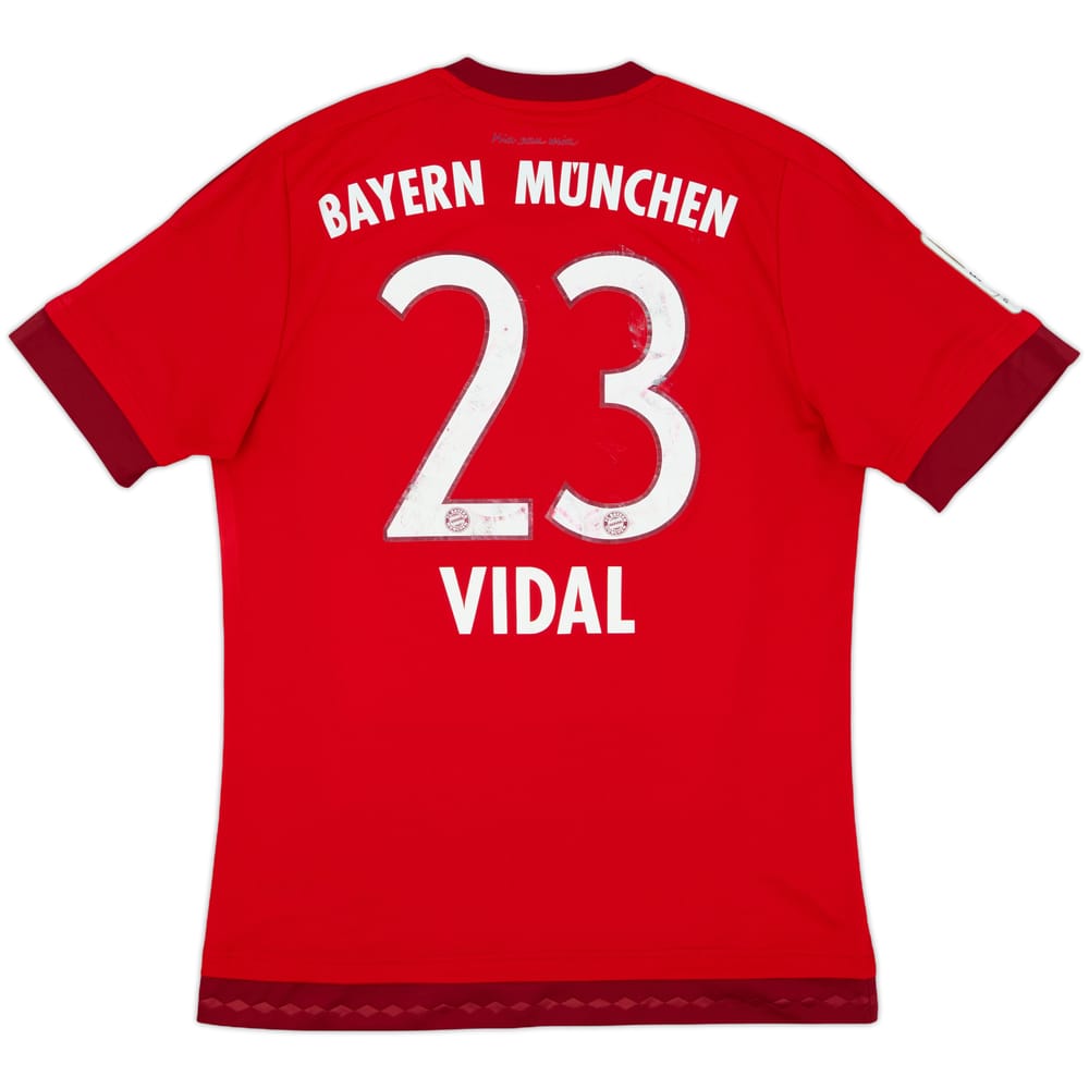 2015-16 Bayern Munich Home Shirt Vidal #23 - 5/10 - (M)