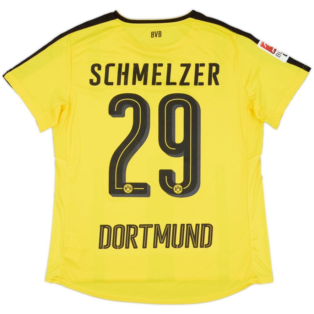 2016-17 Borussia Dortmund Home Shirt Schmelzer #29 - 7/10 - (Women's XL)