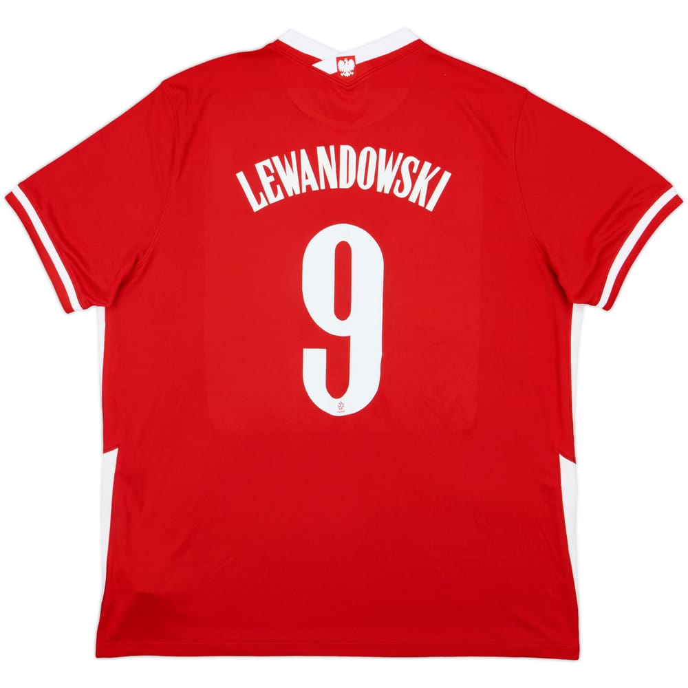 2020-21 Poland Away Shirt Lewandowski #9 - 8/10 - (XXL)
