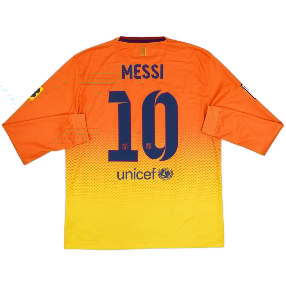 2012-13 Barcelona Away L/S Shirt Messi #10 - 6/10 - (L)