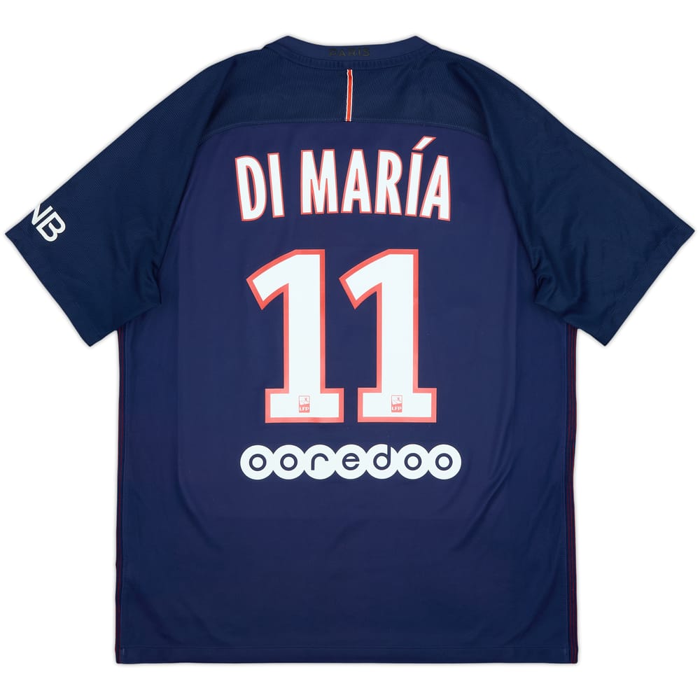 2016-17 Paris Saint-Germain Home Shirt Di Maria #11 - 8/10 - (L)
