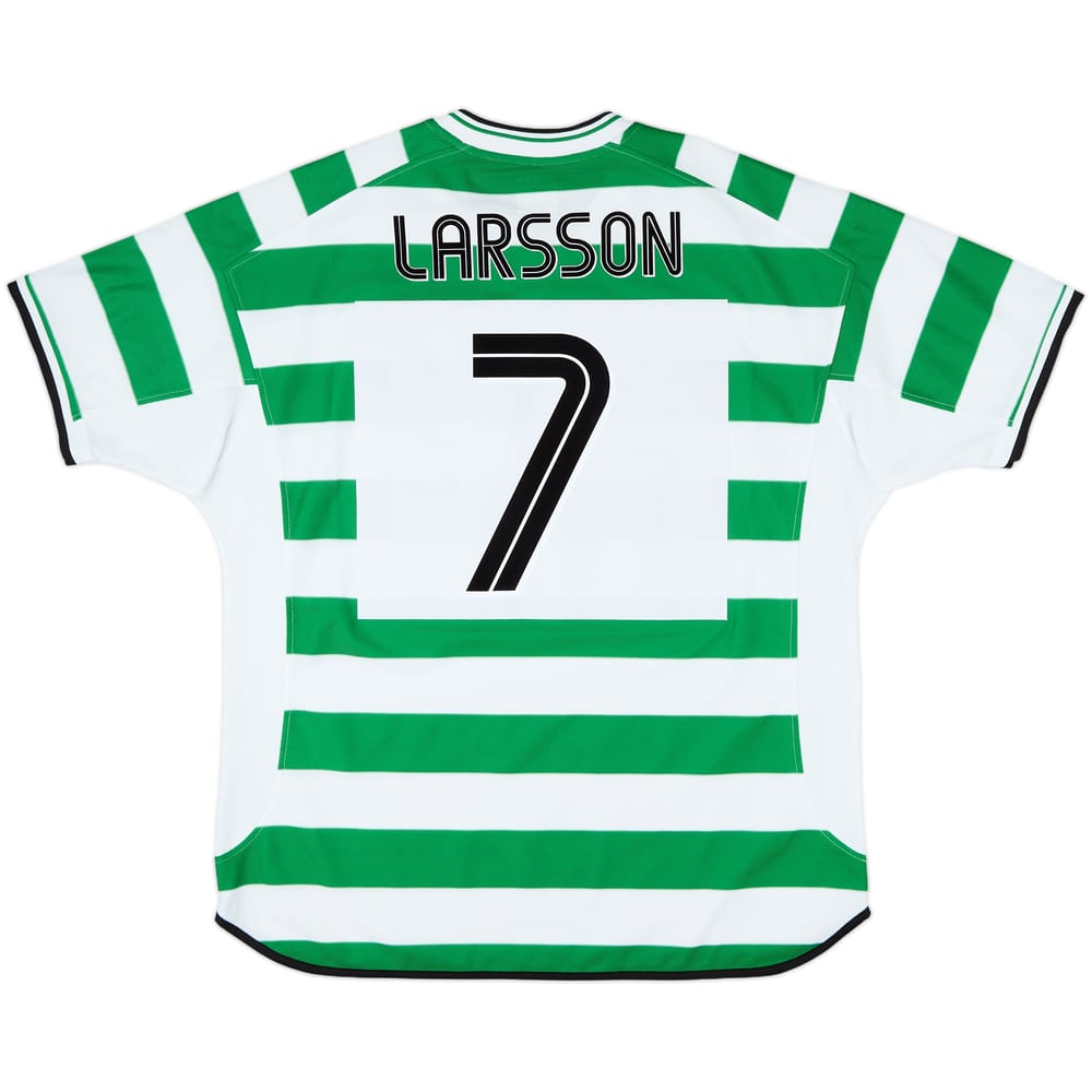 2001-03 Celtic Home Shirt Larsson #7 - 8/10 - (XXL)