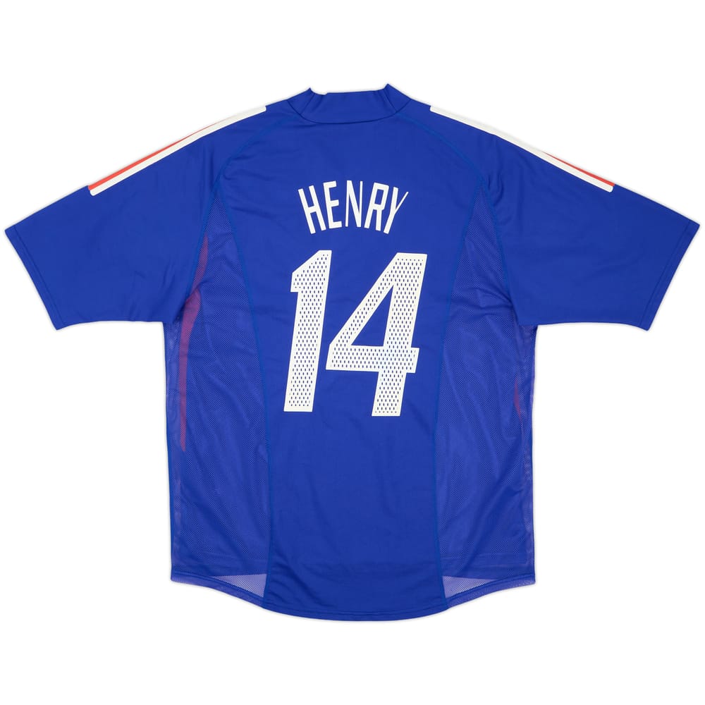 2002-04 France Home Shirt Henry #14 - 6/10 - (XL)