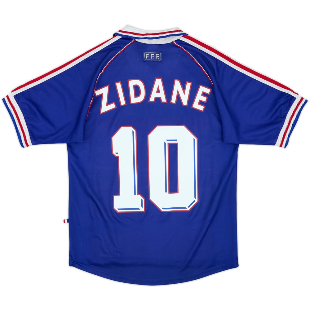 1998-00 France Home Shirt Zidane #10 - 8/10 - (S)