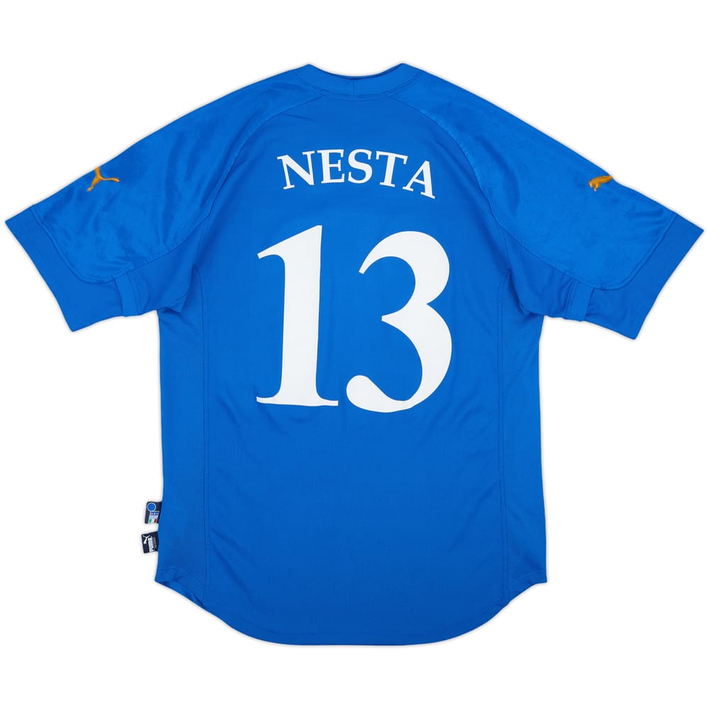 2004-06 Italy Home Shirt Nesta #13 - 9/10 - (L)