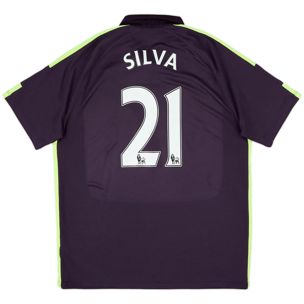 2014-15 Manchester City Third Shirt Silva #21 - 7/10 - (XL)