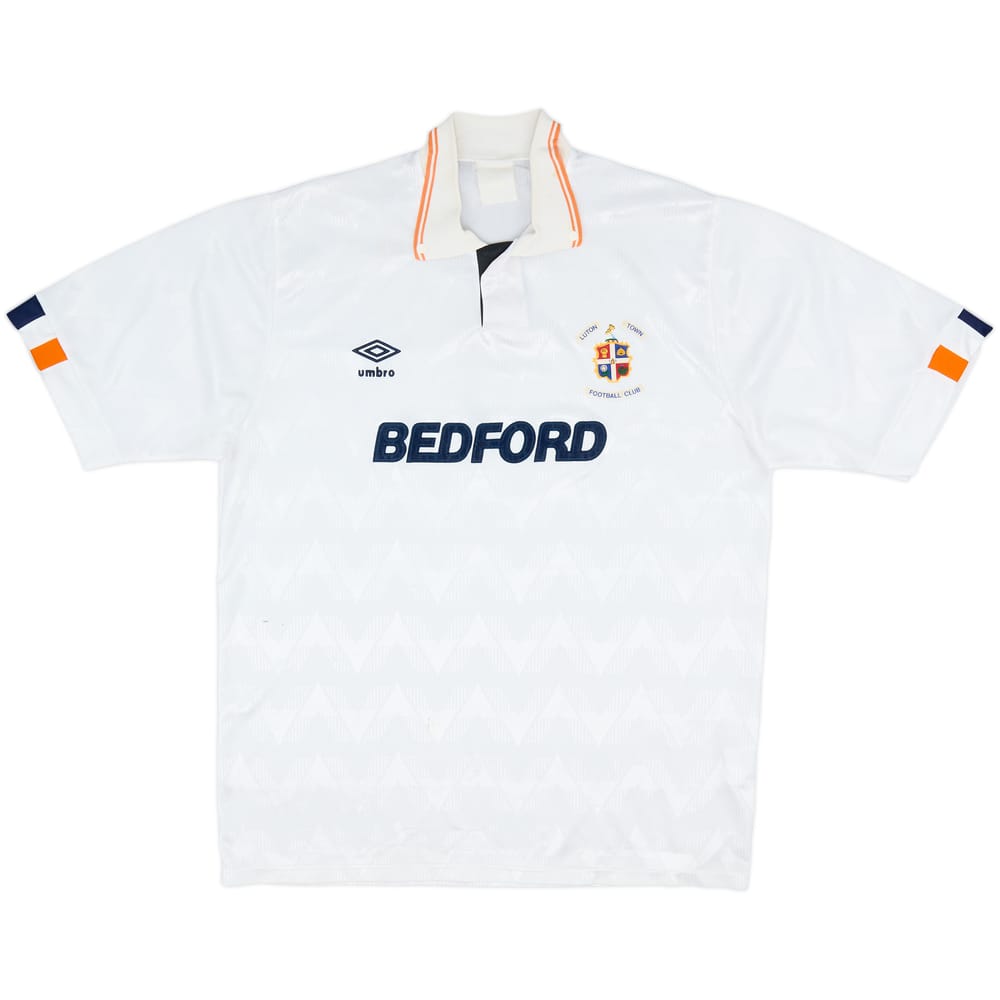 1989-90 Luton Town Home Shirt - 8/10 - (L)