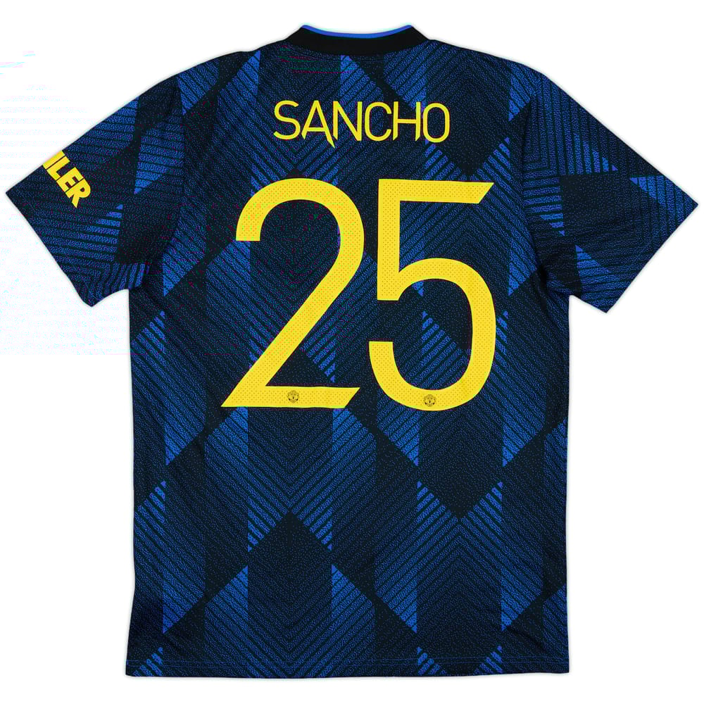 2021-22 Manchester United Third Shirt Sancho #25 - 9/10 - (M)