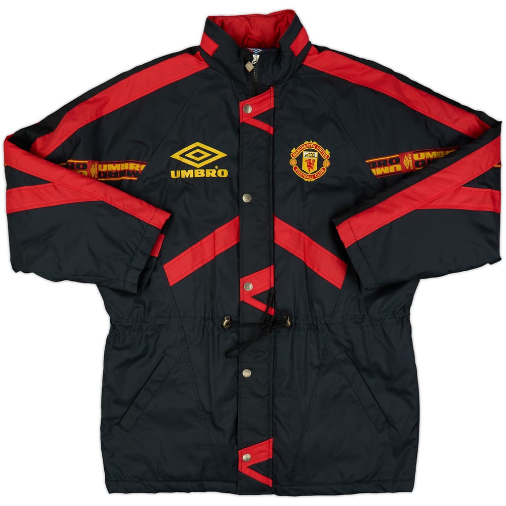 1994-95 Manchester United Umbro Padded Bench Coat - 9/10 - (L)